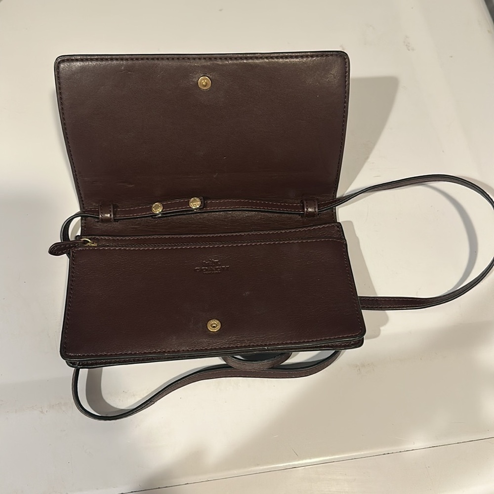 Coach Black Embossed Clutch - Picture 2 of 3